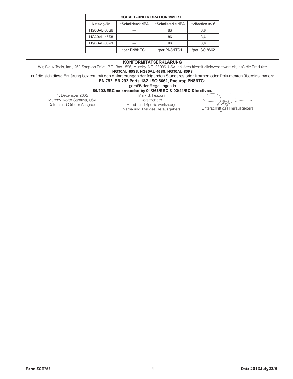 Sioux Tools HG30AL User Manual | Page 4 / 16