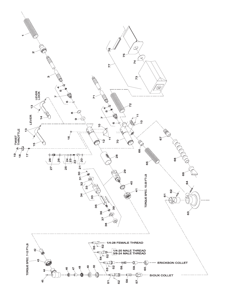 Sioux Tools 1DA User Manual | Page 8 / 10