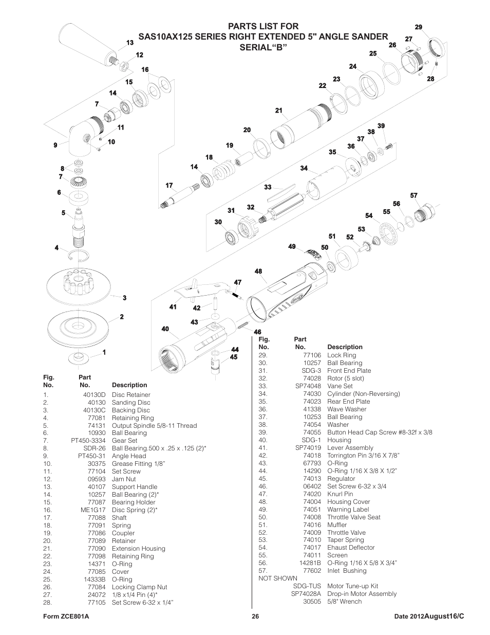 Sioux Tools SAS SANDERS User Manual | Page 26 / 31