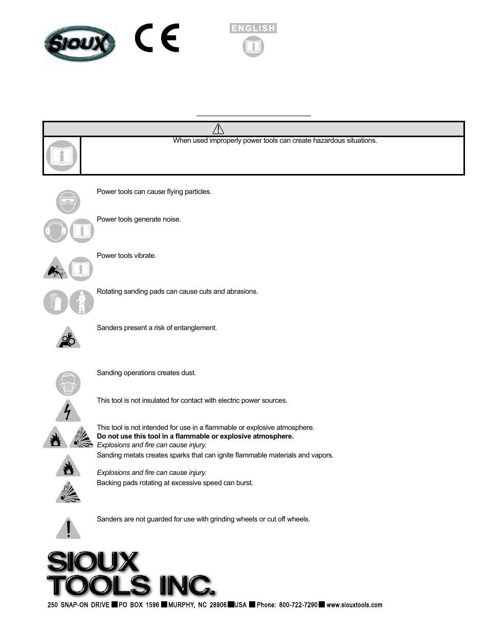 Sioux Tools RO2510-44FNC User Manual | 35 pages