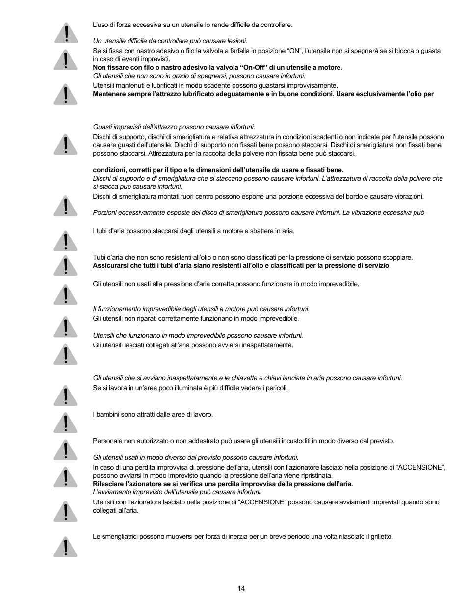 Sioux Tools RO2510-44FNC User Manual | Page 14 / 35