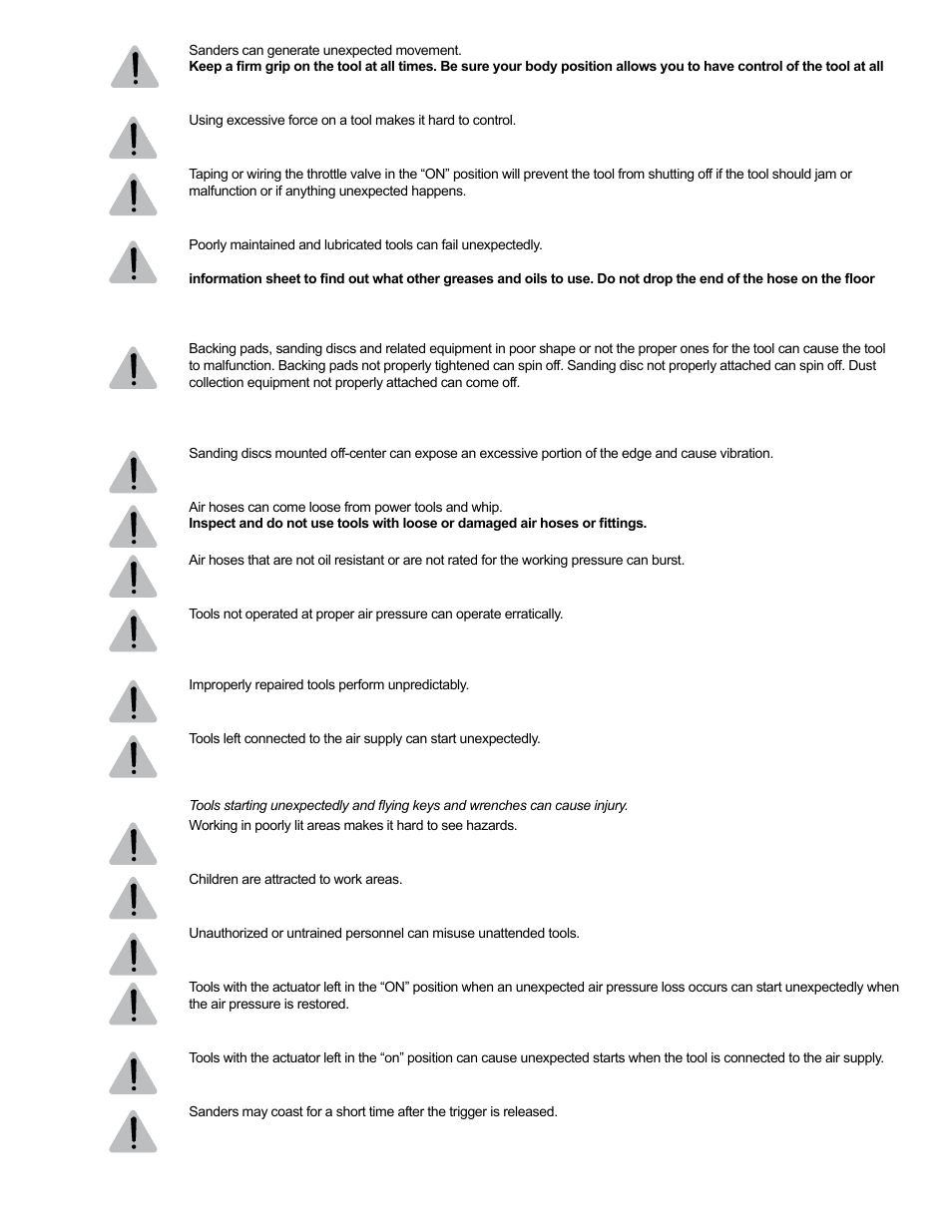 Sioux Tools RO2510-44FNC User Manual | Page 2 / 35