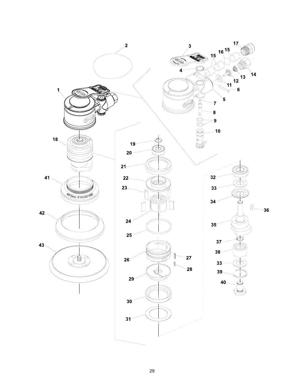Sioux Tools RO2510-44FNC User Manual | Page 29 / 35