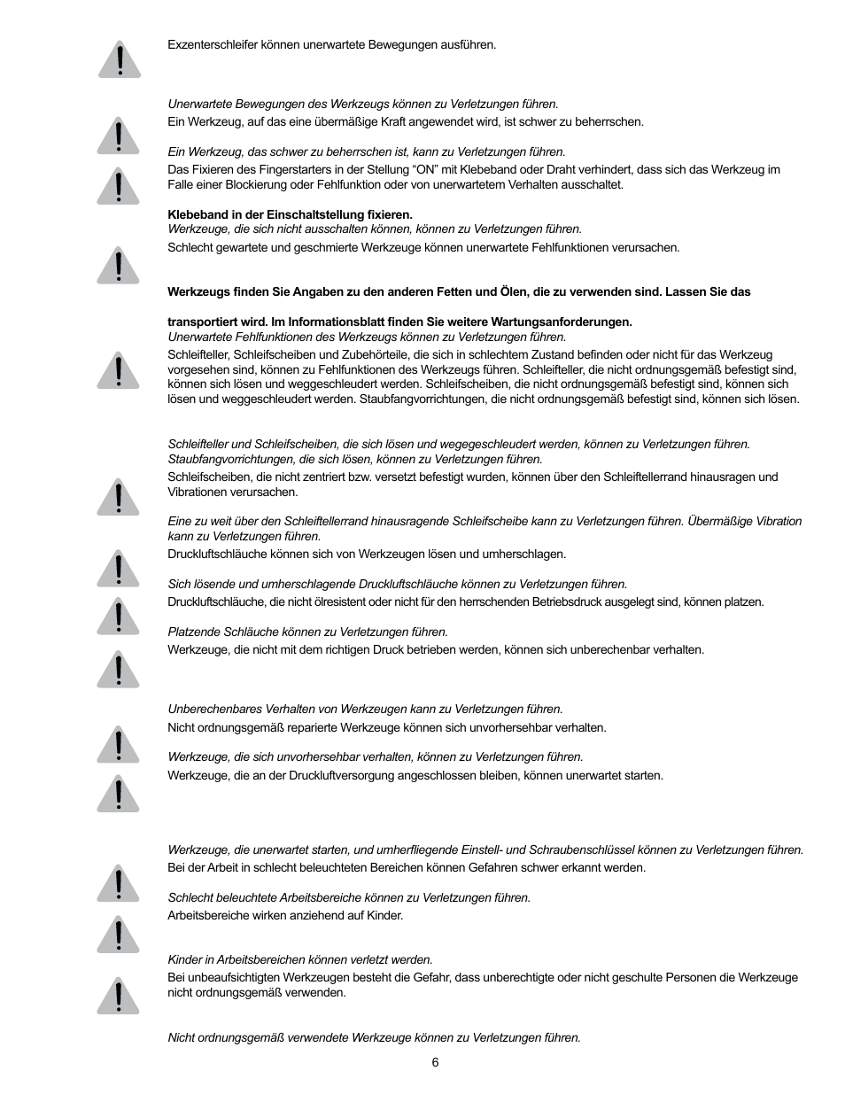 Sioux Tools RO2510-44FNC User Manual | Page 6 / 35
