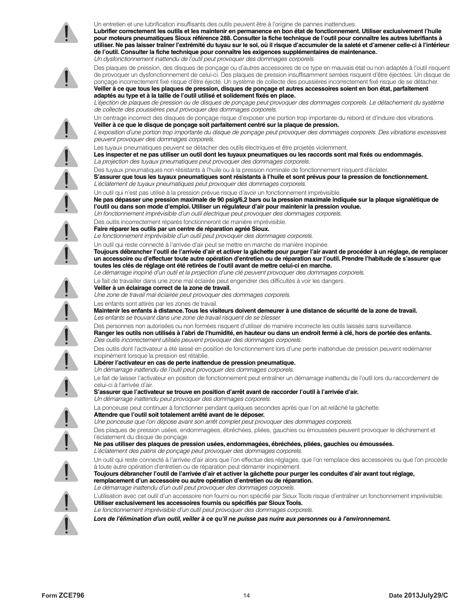 Sioux Tools GO459 User Manual | Page 14 / 25