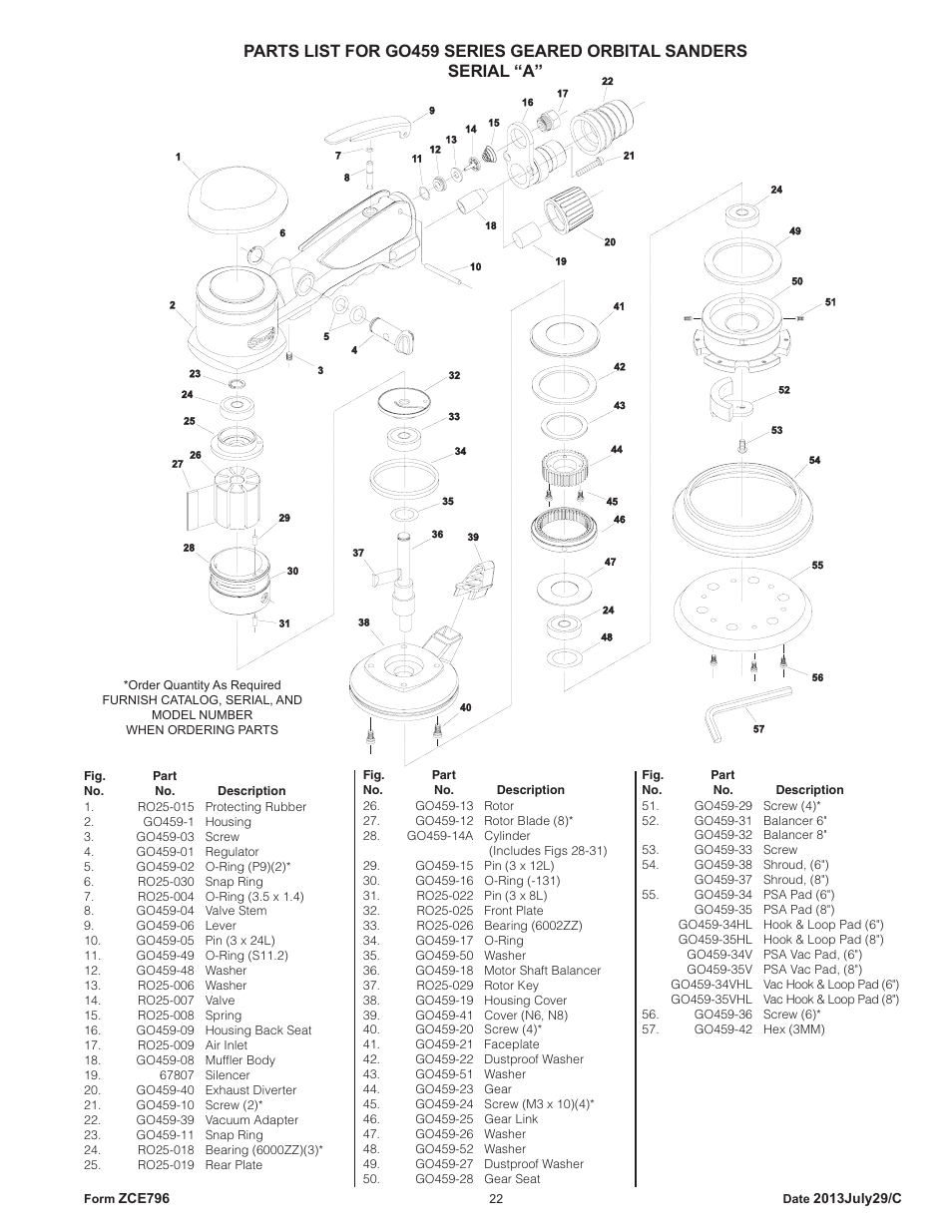 Sioux Tools GO459 User Manual | Page 22 / 25