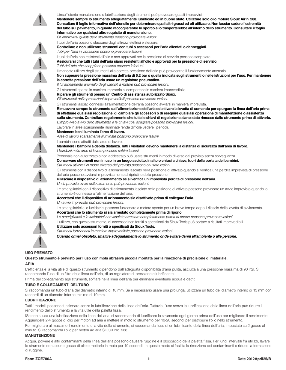 Sioux Tools SPS10P18 User Manual | Page 11 / 25