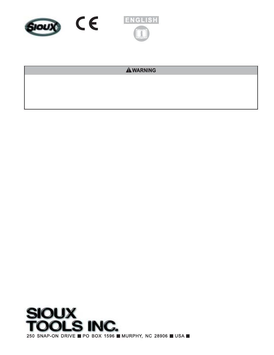 Sioux Tools 1297 User Manual | 17 pages