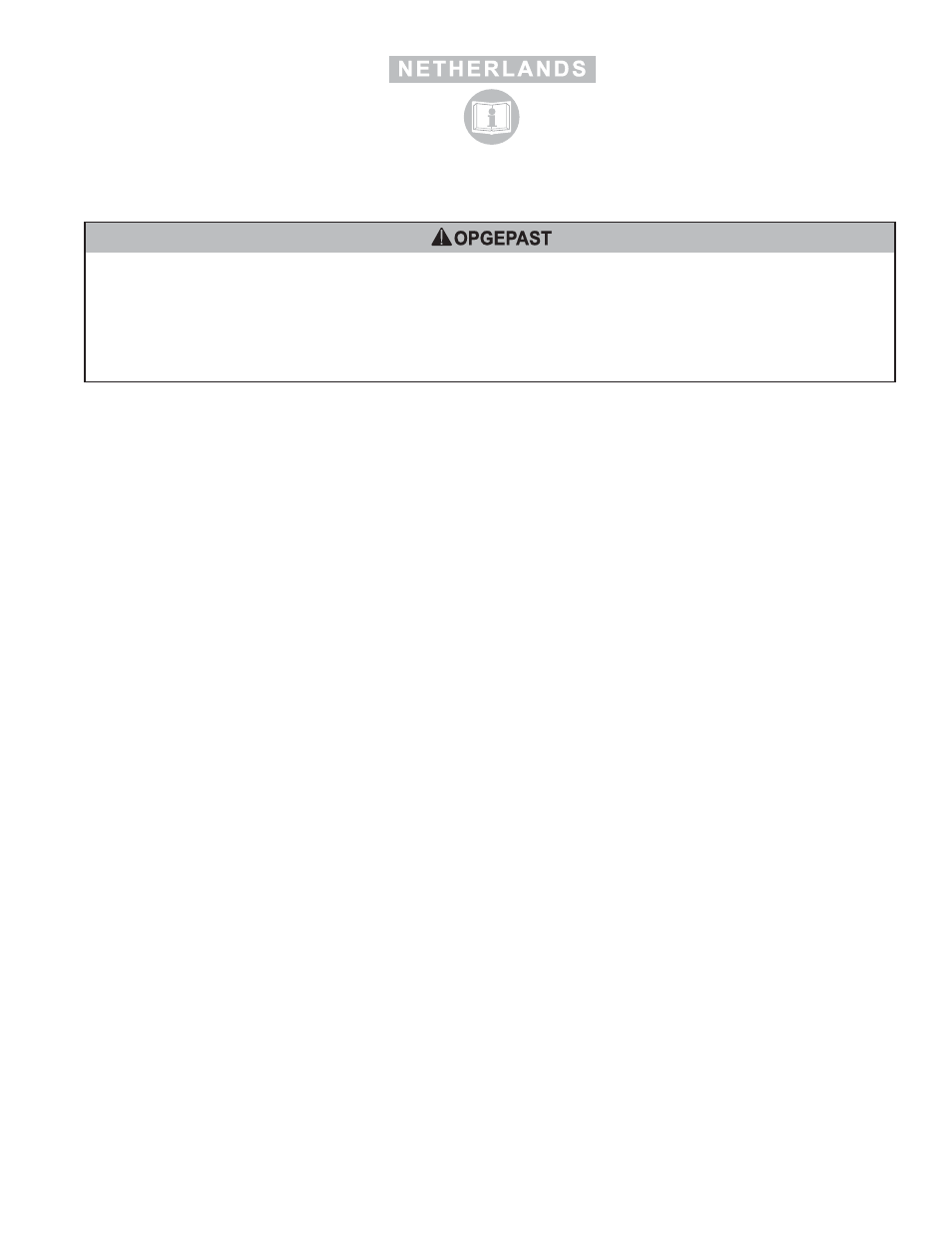 Opgepast | Sioux Tools 1297 User Manual | Page 11 / 17