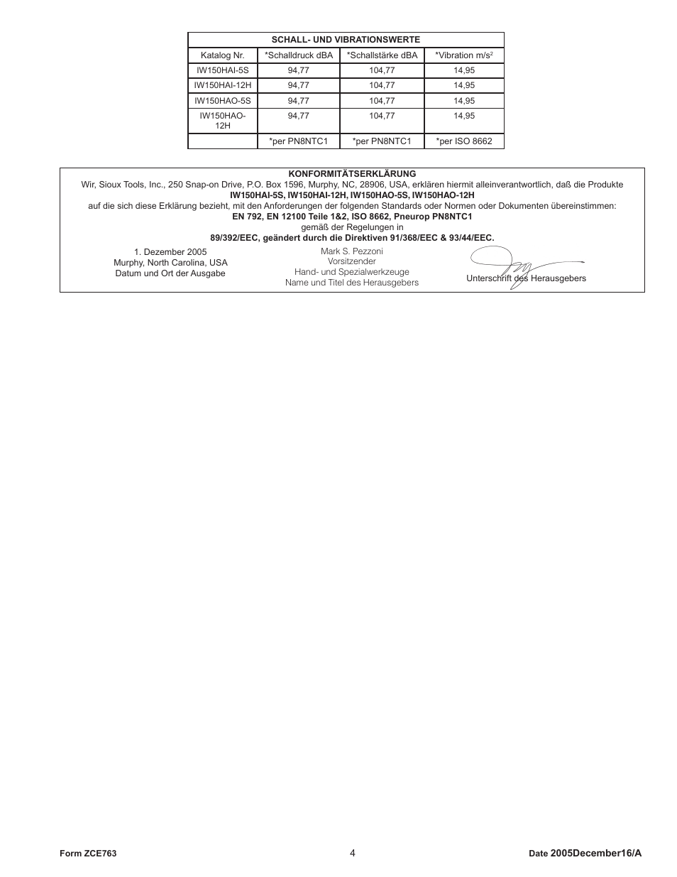 Sioux Tools IW150HAO User Manual | Page 4 / 16