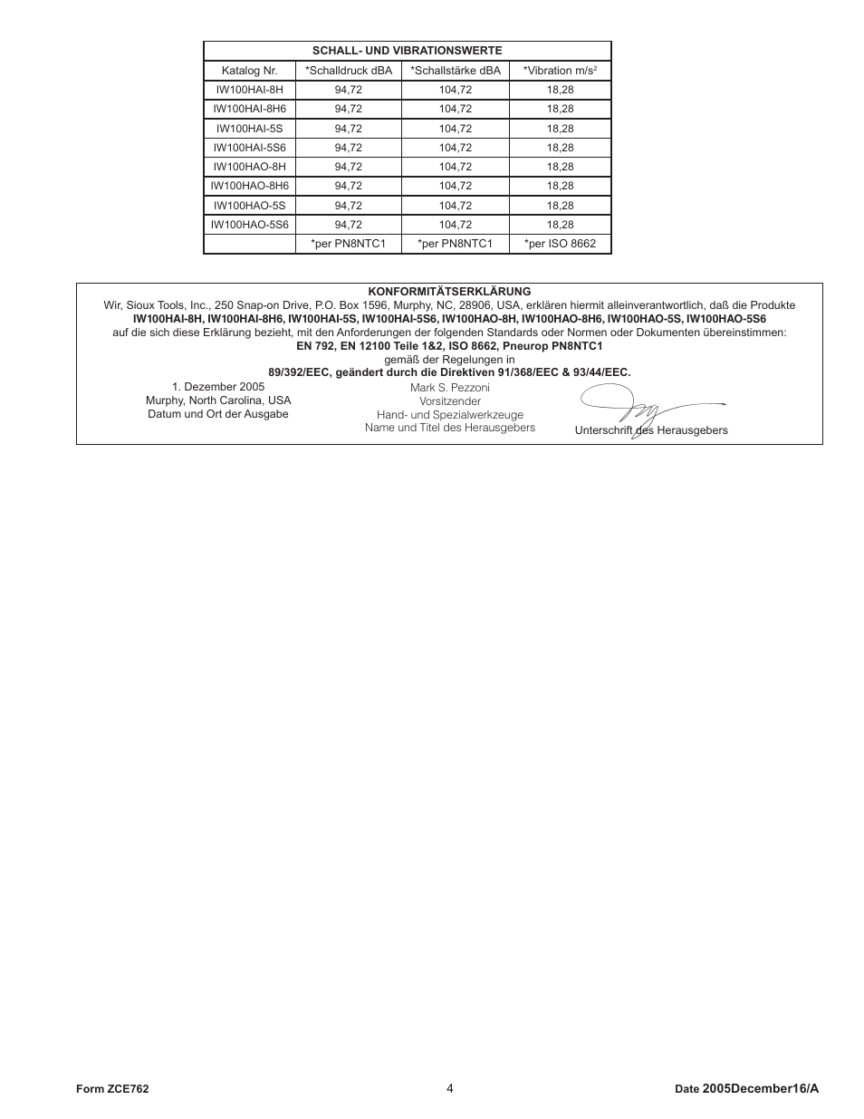 Sioux Tools IW100HAO User Manual | Page 4 / 16