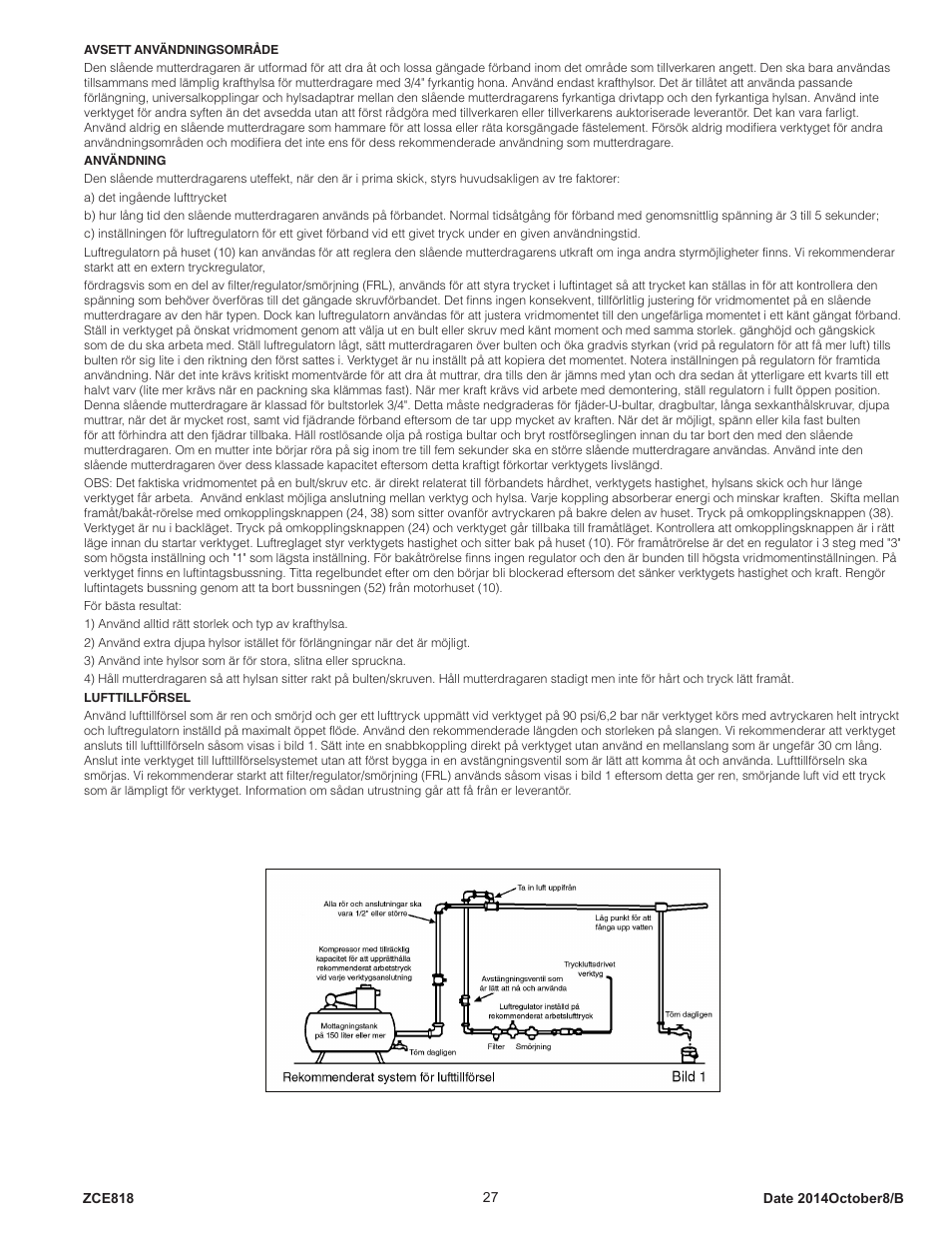 Sioux Tools IW750MP-6R User Manual | Page 27 / 34