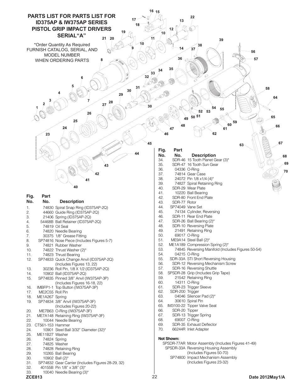 Sioux Tools IW375AP User Manual | Page 22 / 27