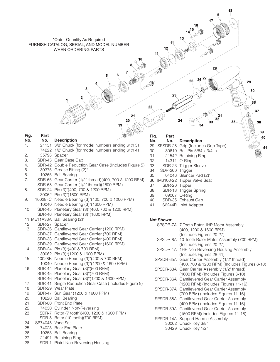 Sioux Tools SDR6P User Manual | Page 25 / 31