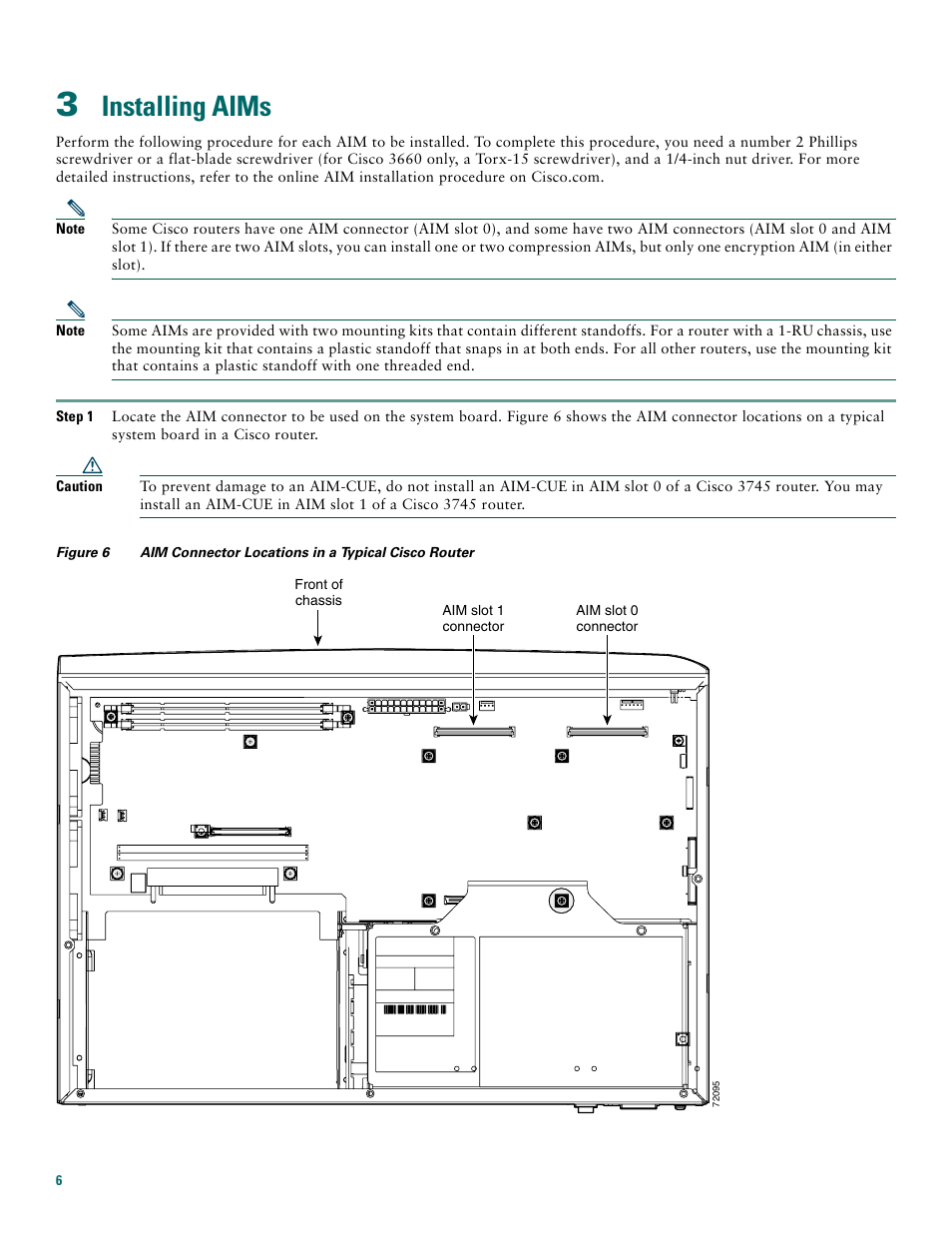 3 installing aims, Installing aims | Cisco 3600 Series User Manual | Page 6 / 18