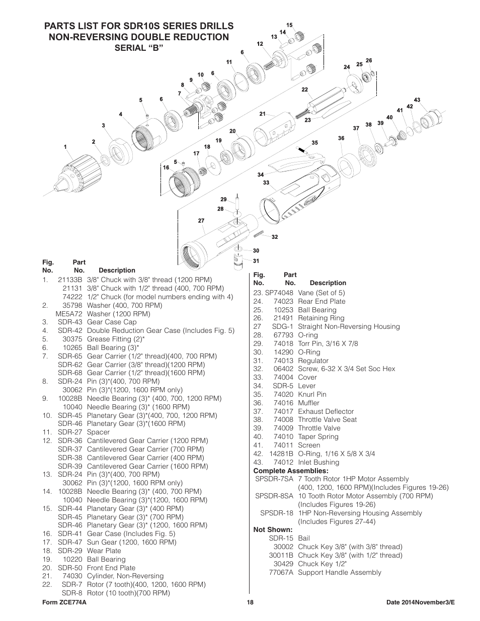 Sioux Tools SDR10AH User Manual | Page 18 / 27