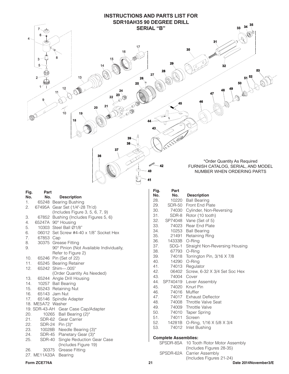 Sioux Tools SDR10AH User Manual | Page 21 / 27