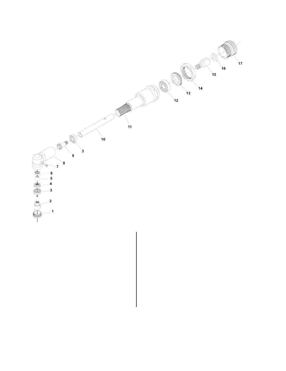 90 degree angle head assembly | Sioux Tools NO. 1 SERIES “1AM” User Manual | Page 10 / 12