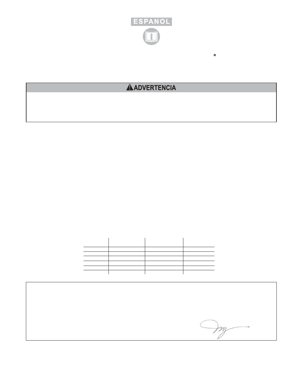Advertencia | Sioux Tools NO. 1 SERIES “1AM” User Manual | Page 3 / 12