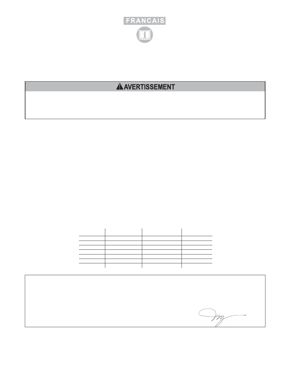 Avertissement | Sioux Tools NO. 1 SERIES “1AM” User Manual | Page 5 / 12