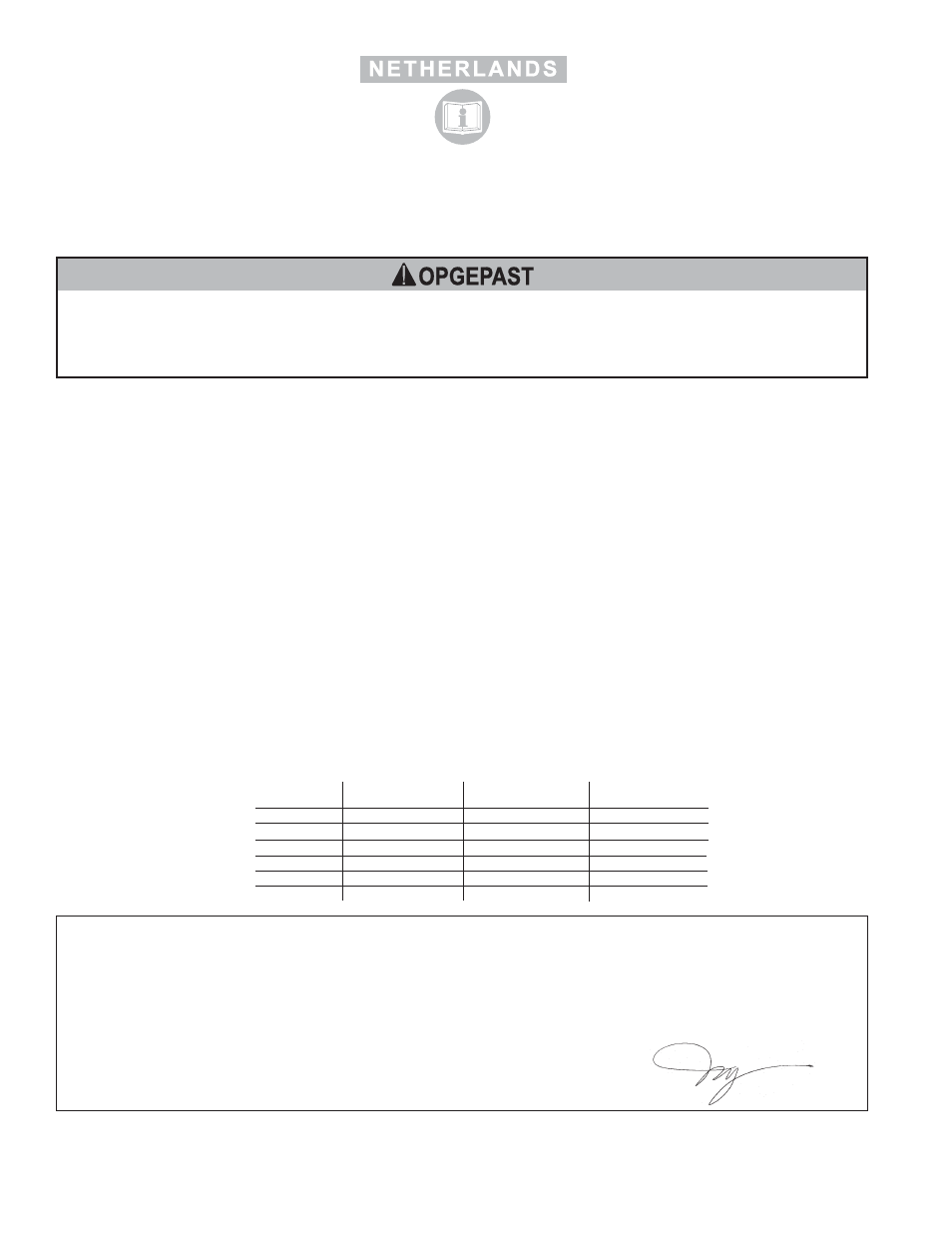 Opgepast | Sioux Tools NO. 1 SERIES “1AM” User Manual | Page 6 / 12