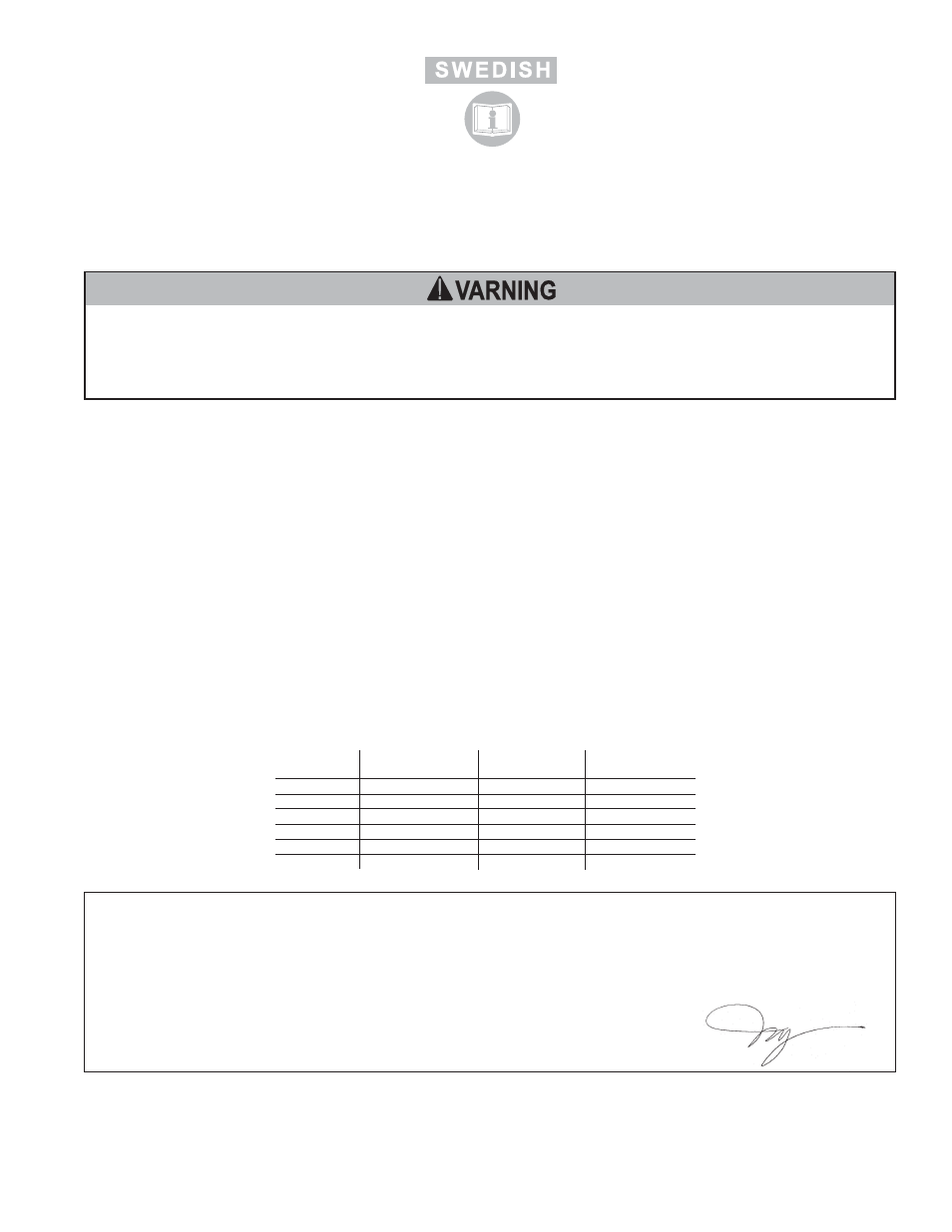 Varning | Sioux Tools NO. 1 SERIES “1AM” User Manual | Page 7 / 12