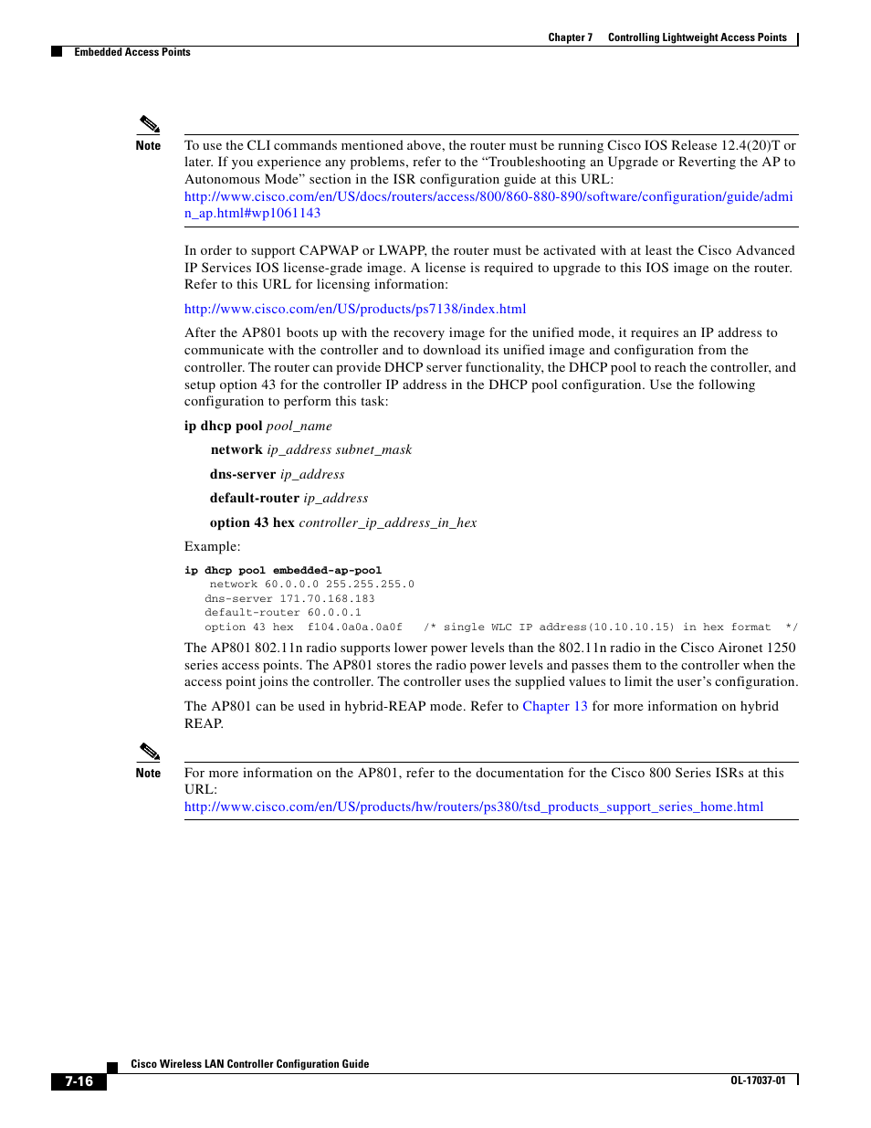 Cisco WIRELESS LAN CONTROLLER OL-17037-01 User Manual | Page 16 / 80