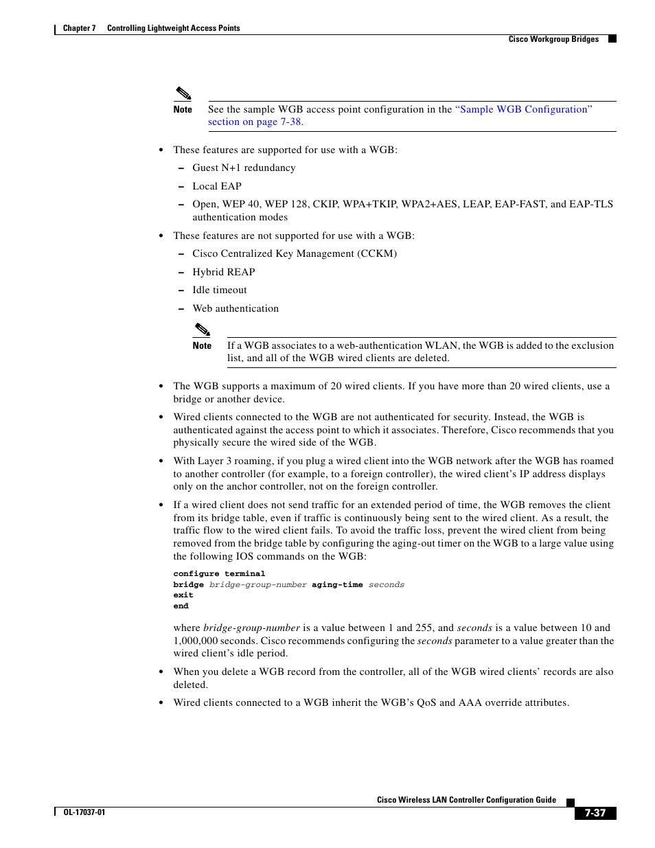 Cisco WIRELESS LAN CONTROLLER OL-17037-01 User Manual | Page 37 / 80