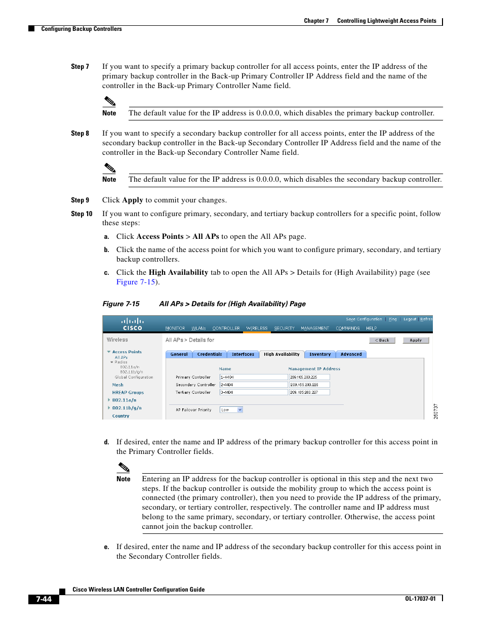 Cisco WIRELESS LAN CONTROLLER OL-17037-01 User Manual | Page 44 / 80