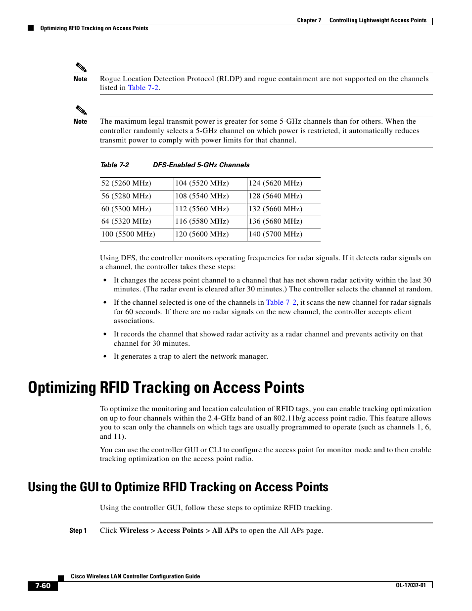 Optimizing rfid tracking on access points | Cisco WIRELESS LAN CONTROLLER OL-17037-01 User Manual | Page 60 / 80