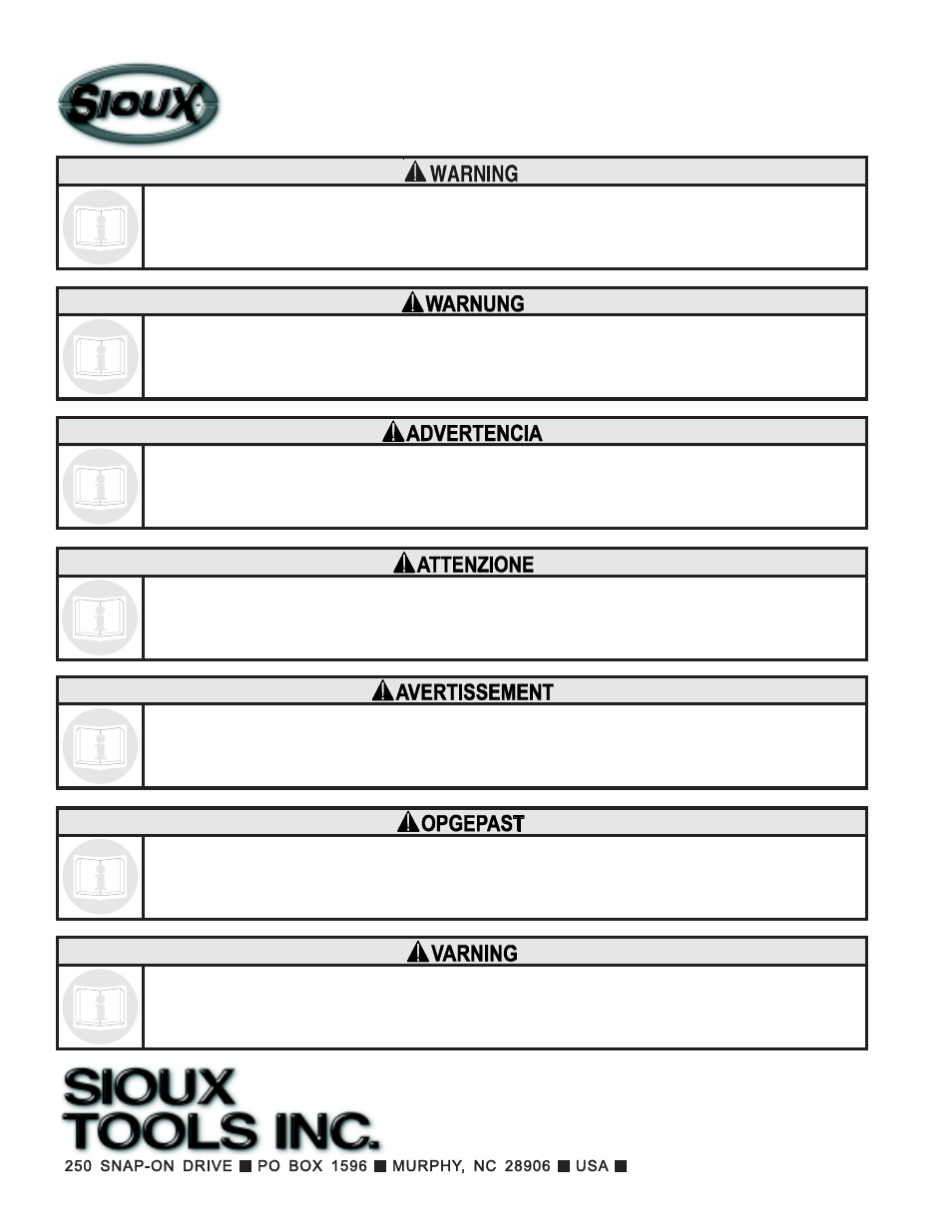 Sioux Tools 1456ES User Manual | Page 10 / 10