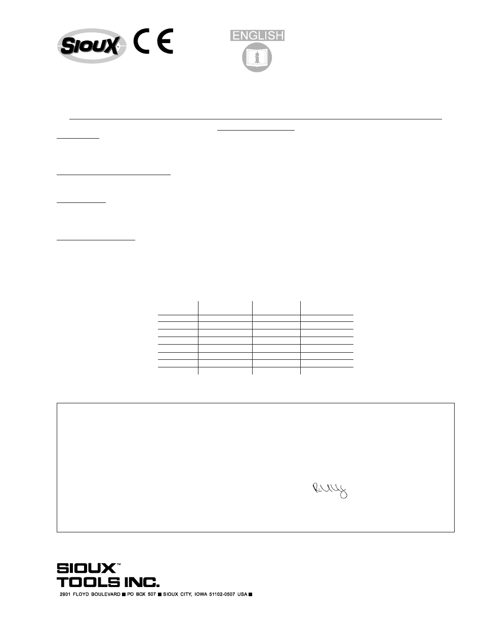 Sioux Tools 1456HP User Manual | 12 pages