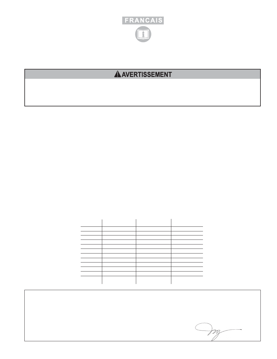 Avertissement | Sioux Tools NO. 1 SERIES “1AM” User Manual | Page 5 / 9