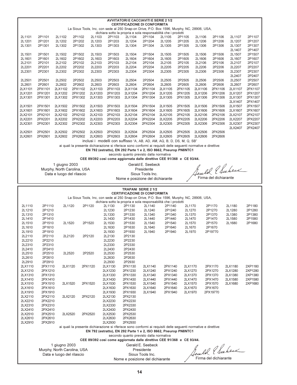 Sioux Tools 2 1/2 User Manual | Page 14 / 33