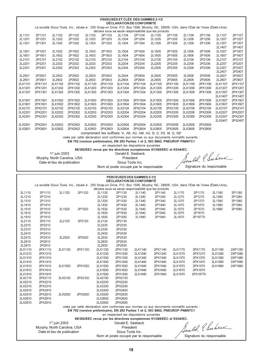 Sioux Tools 2 1/2 User Manual | Page 18 / 33