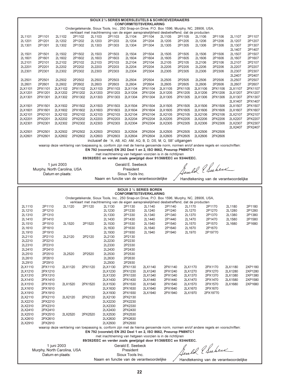 Sioux Tools 2 1/2 User Manual | Page 22 / 33