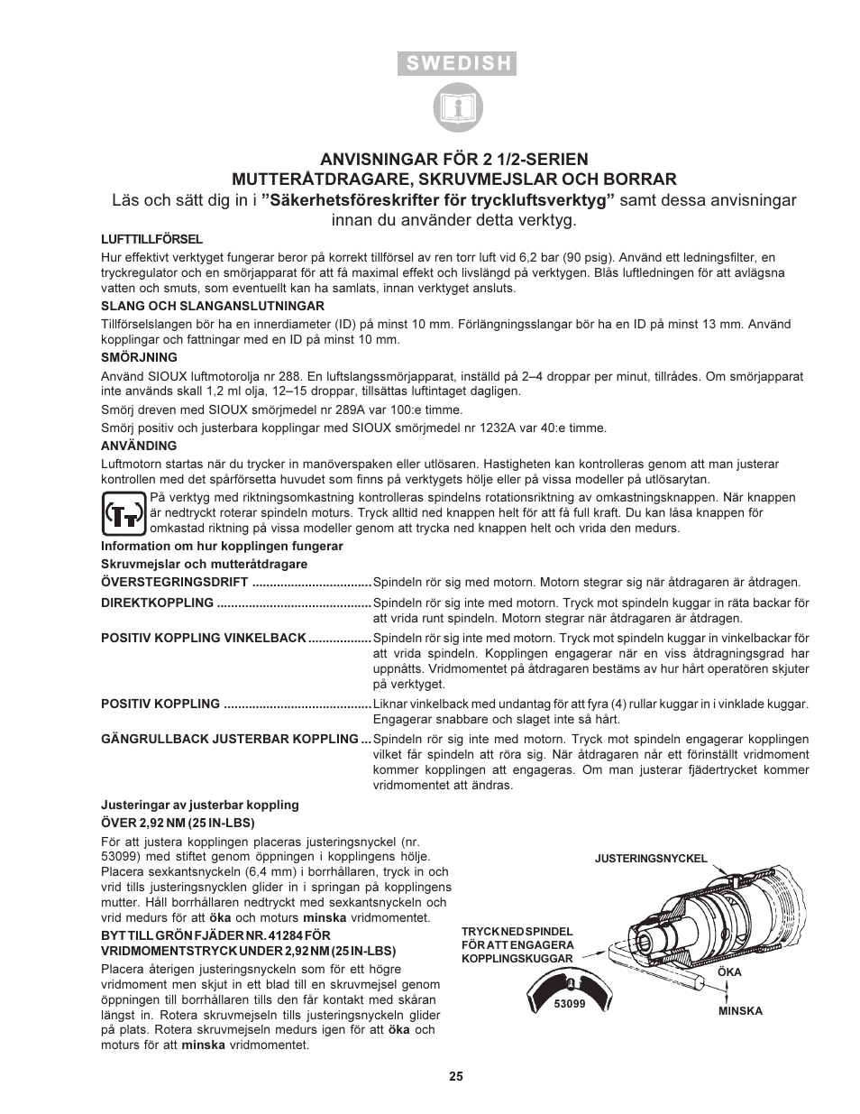 Sioux Tools 2 1/2 User Manual | Page 25 / 33