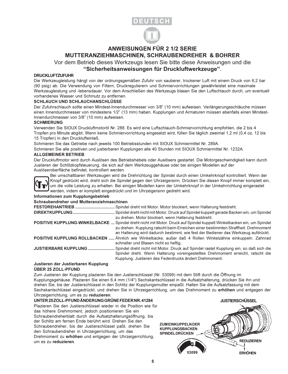 Sioux Tools 2 1/2 User Manual | Page 5 / 33