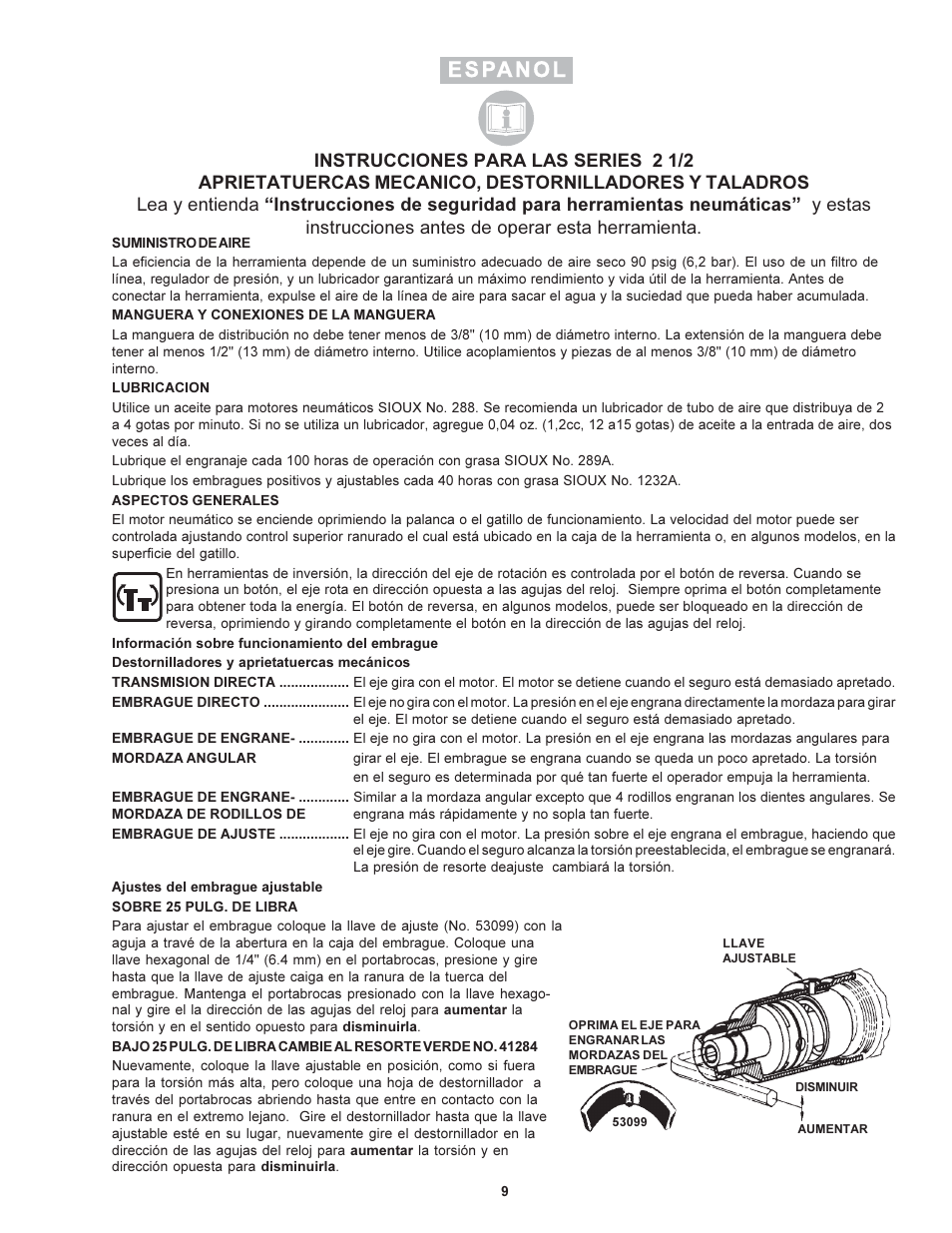 Sioux Tools 2 1/2 User Manual | Page 9 / 33