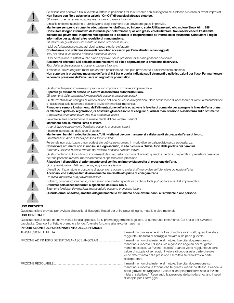 Sioux Tools SSD10P User Manual | Page 11 / 31