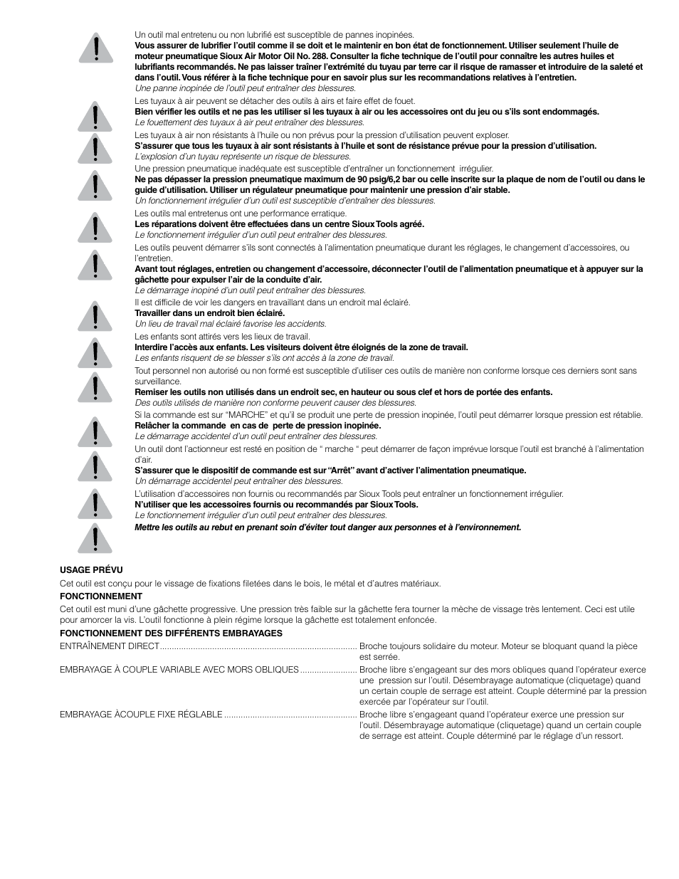 Sioux Tools SSD10P User Manual | Page 14 / 31