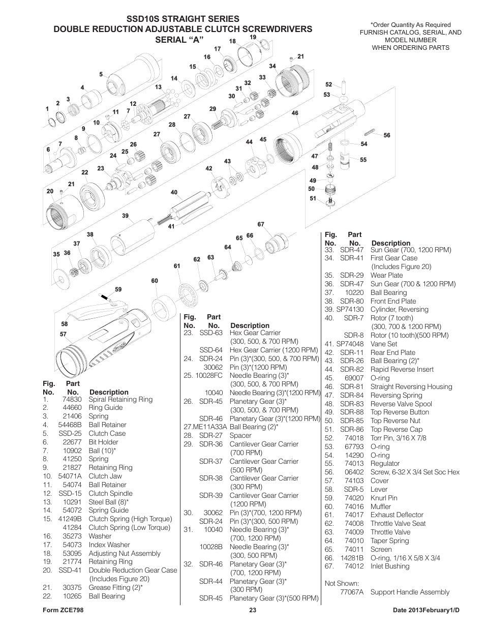 Sioux Tools SSD10S User Manual | Page 23 / 27