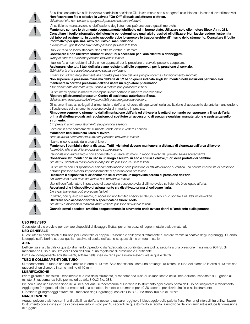 Sioux Tools SSD10A User Manual | Page 11 / 27