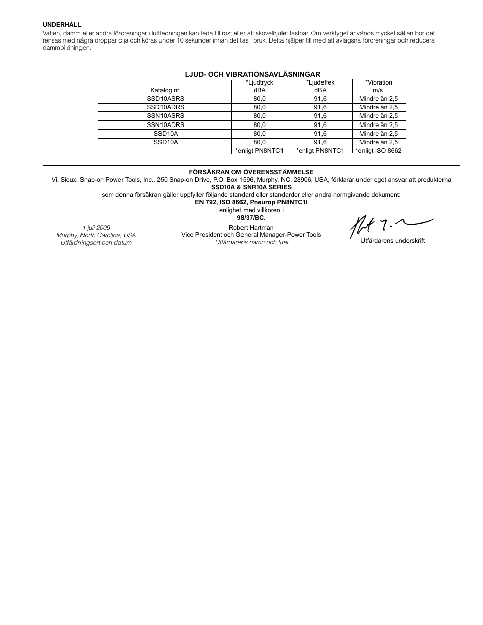 Sioux Tools SSD10A User Manual | Page 21 / 27