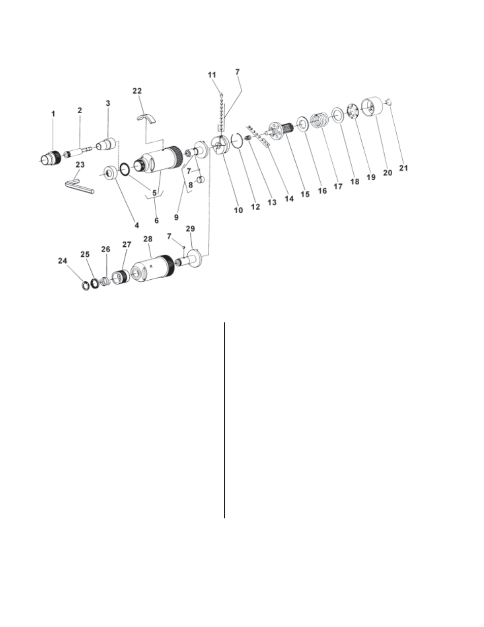 Parts list for sd9apb series adjustable clutch, Serial “b | Sioux Tools SD9APB User Manual | Page 20 / 22