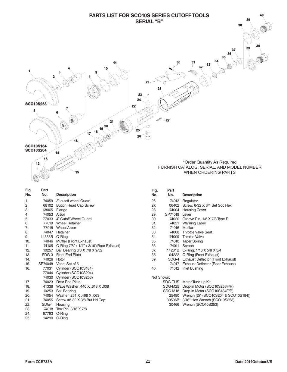 Sioux Tools SCOS1SAX User Manual | Page 22 / 31
