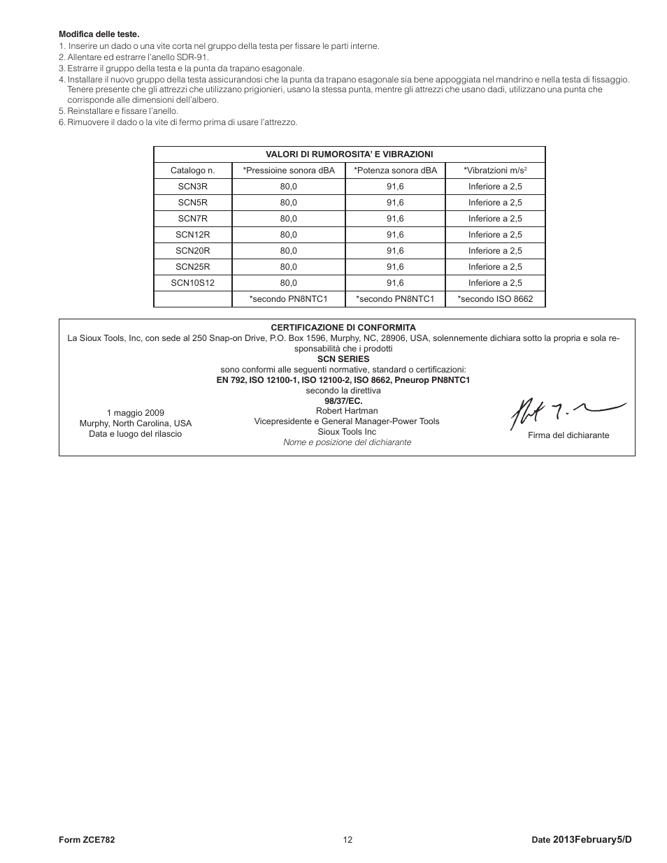 Sioux Tools SCN CLINCH NUT TOOLS User Manual | Page 12 / 29