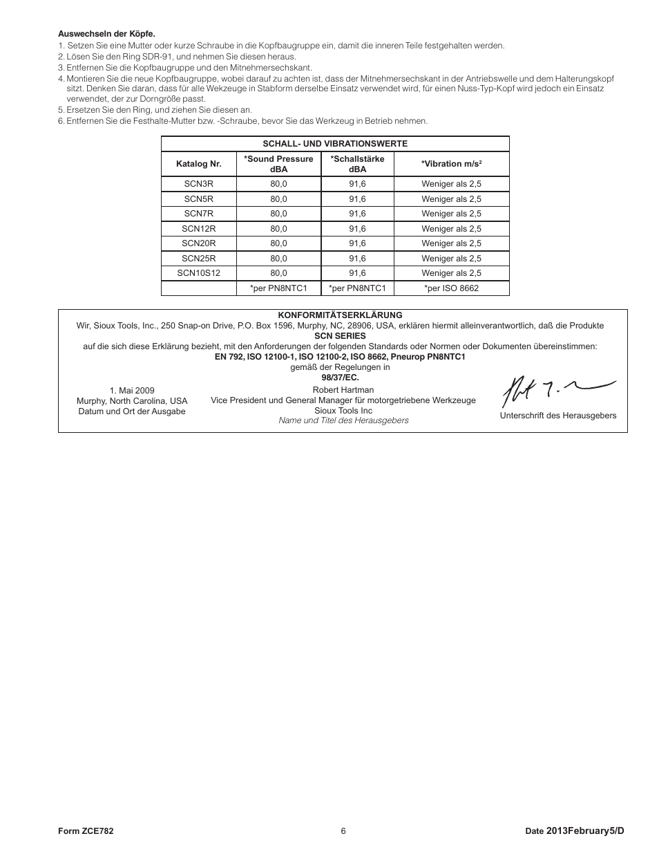 Sioux Tools SCN CLINCH NUT TOOLS User Manual | Page 6 / 29