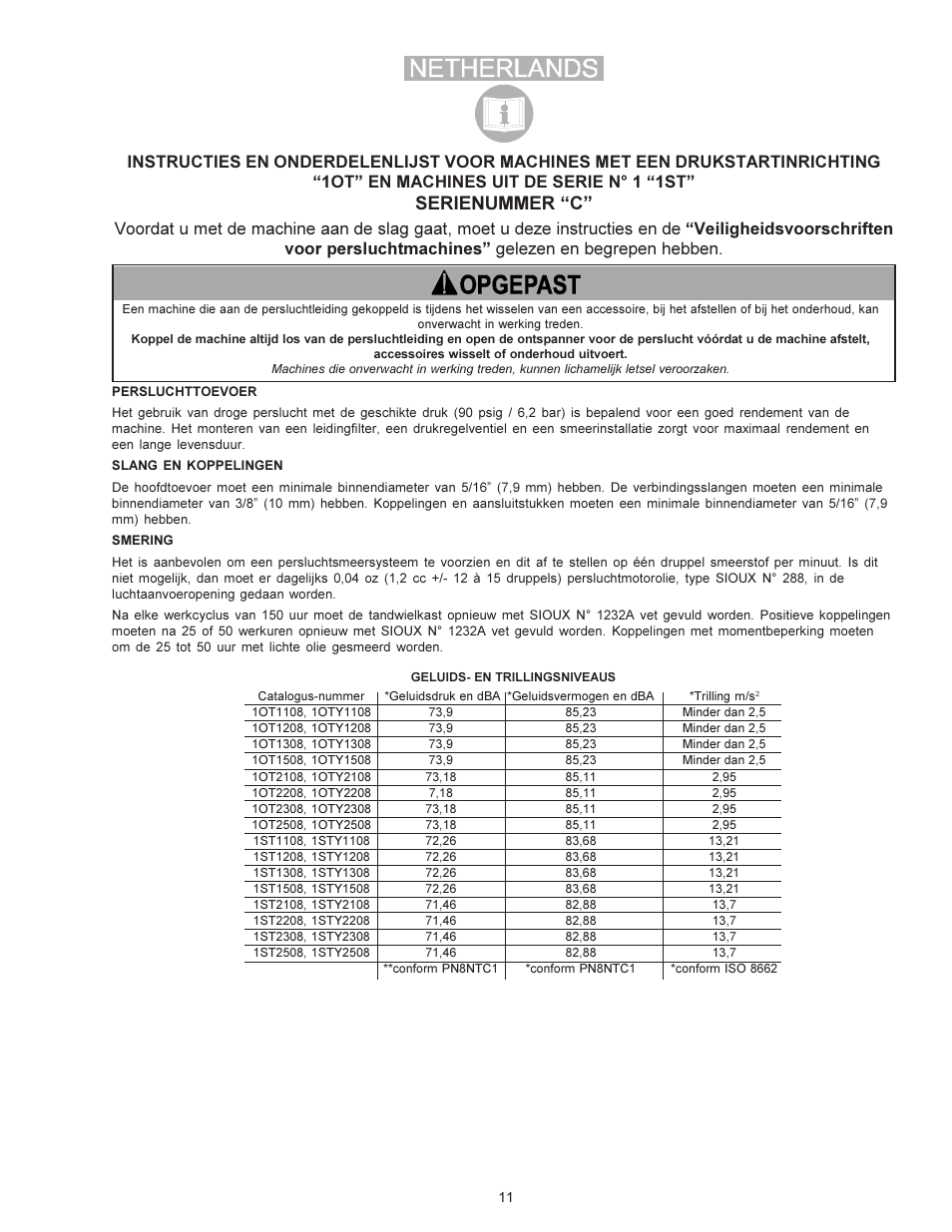 Serienummer c | Sioux Tools PUSH TO START TOOLS User Manual | Page 11 / 21