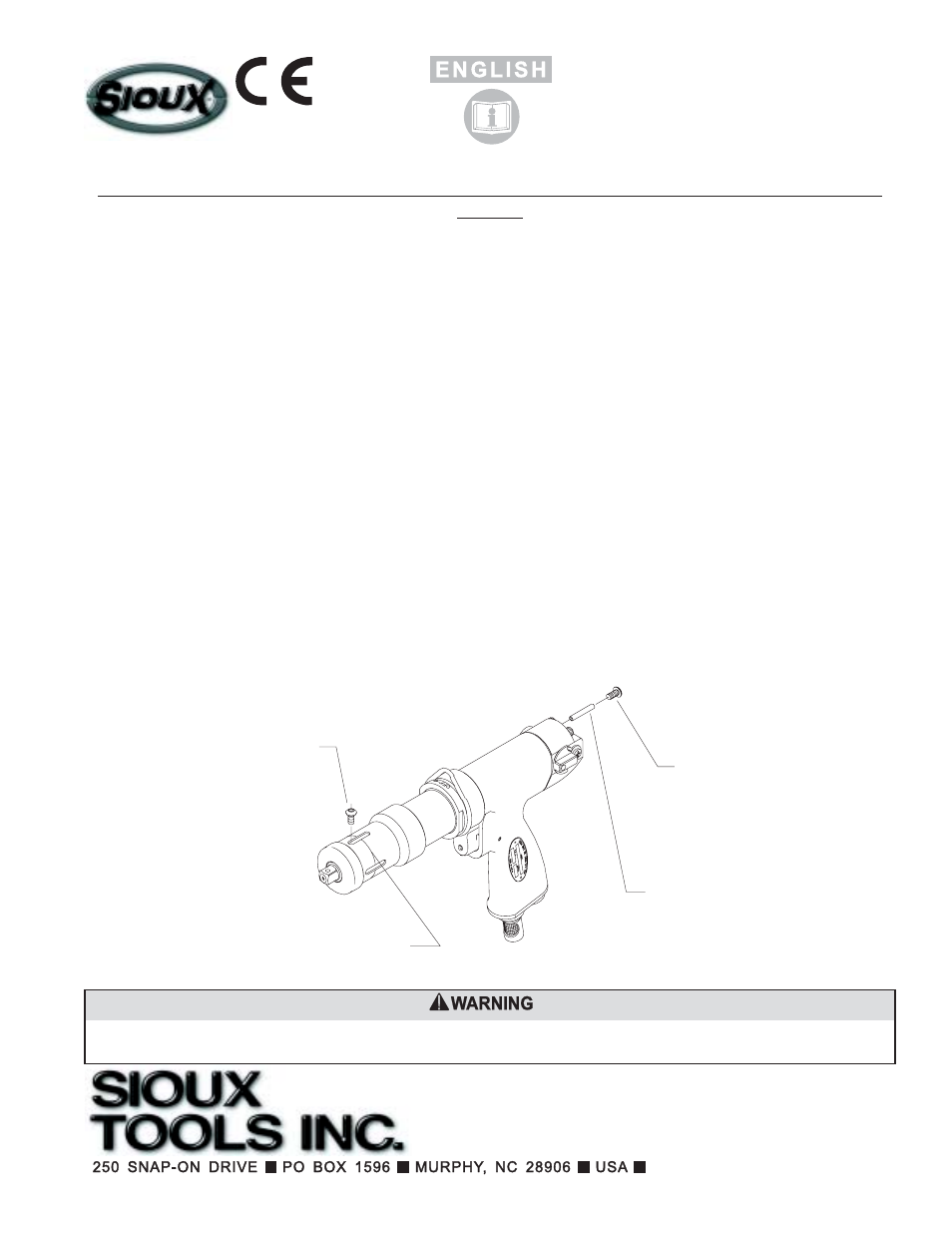 Sioux Tools PISTOL TORQUE CONTROL TOOLS User Manual | 24 pages